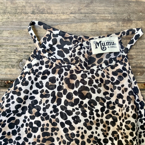 SMYM Selena Cheetah Print Racerback Flow Tank XS - Picture 2 of 4